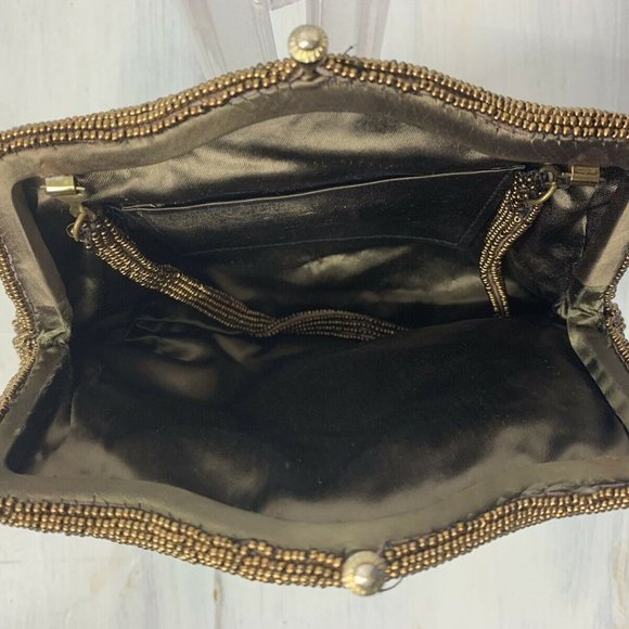 VINTAGE Japan Kissing Clasp Beaded Evening Handbag - Picture 8 of 8